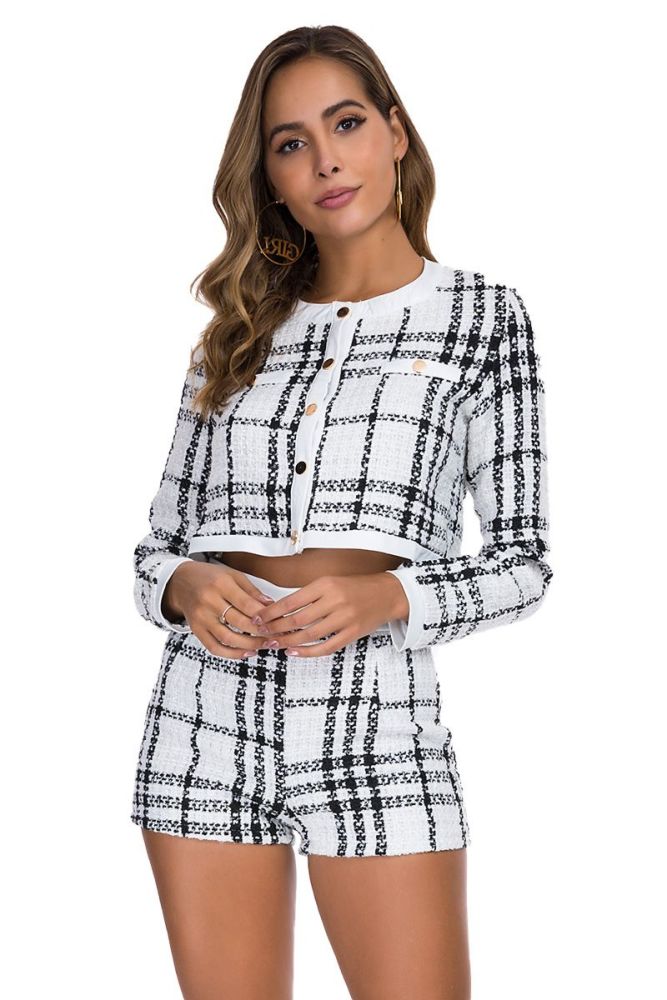   Knitted Two-piece Short Set Size: S