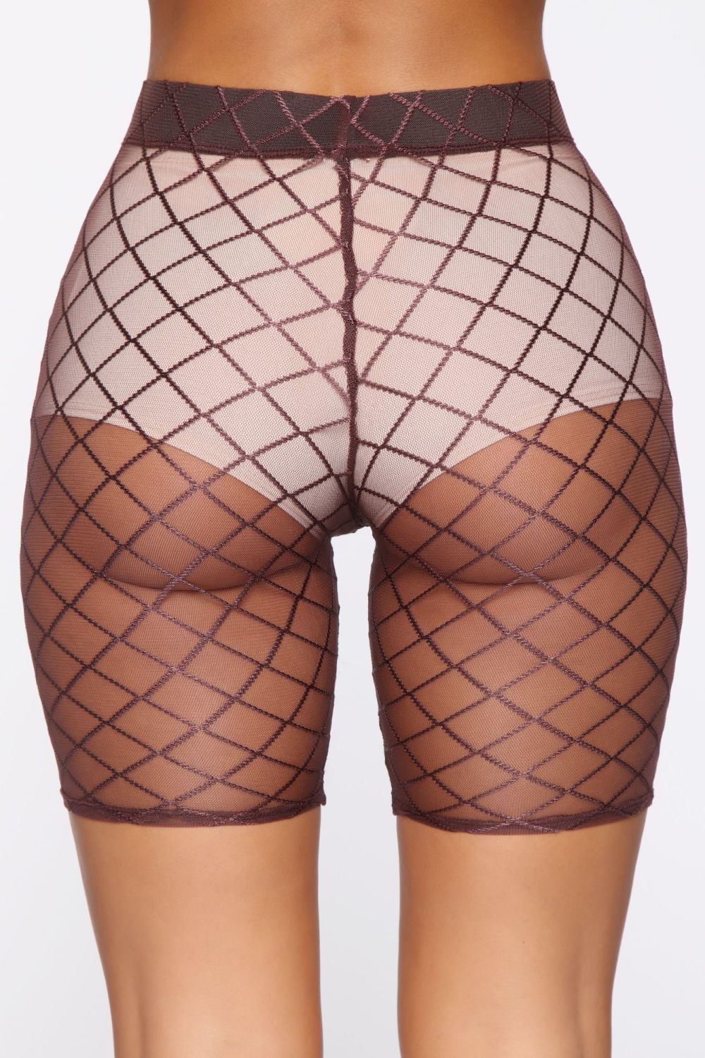 High Rise Mesh Biker Short|Size: S 