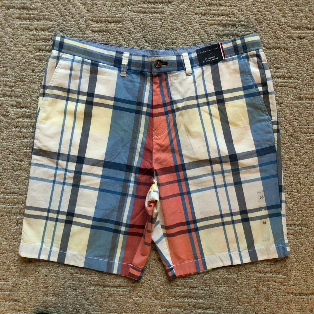 Tommy Hilfiger  Plaid Casual Shorts Size: 33