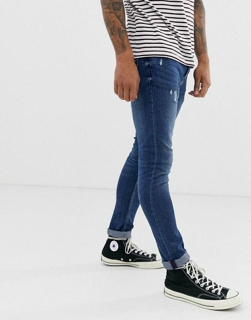 Super skinny fit knee rip jeans W36 L32