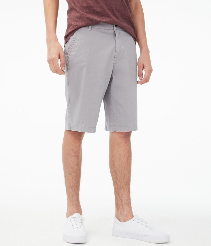 Gray Stretch Chino Shorts Size: 32                     