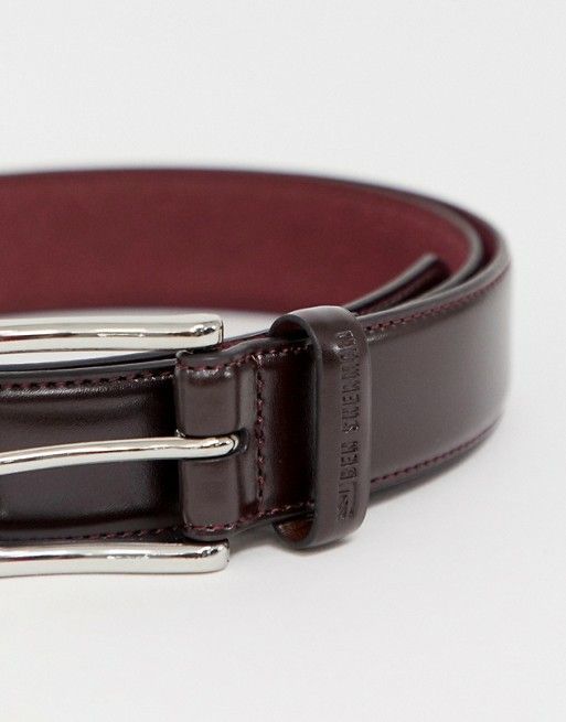 Ben Sherman Skinny Brown Leather Belt|Size: M