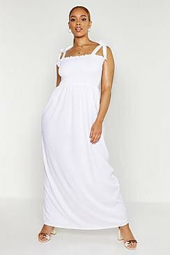 Tie Shoulder Maxi Dress Size: 12