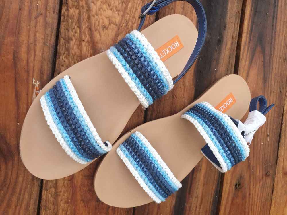 ($25 Only! Last Chance Sale) Navy Blue Sandals|Size: 8