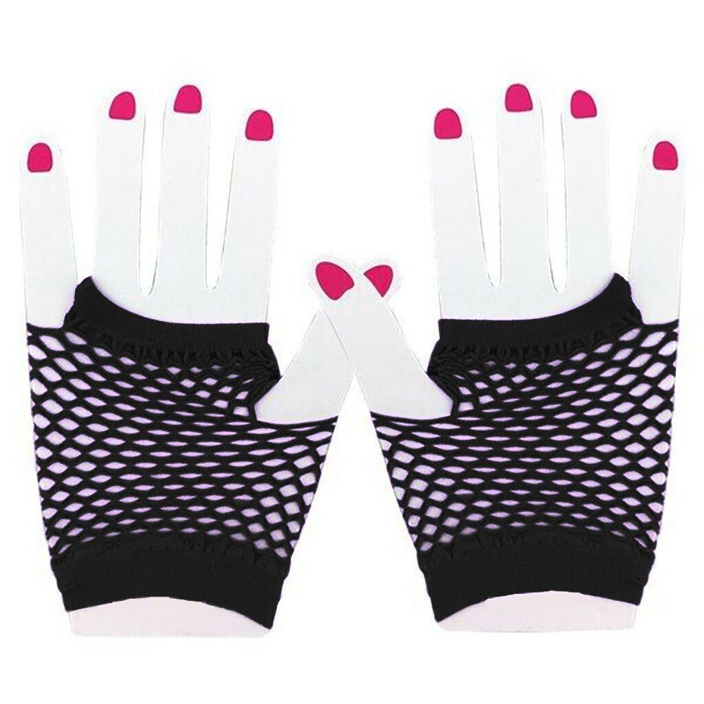 Black Gothic Fishnet Gloves|Size: OS