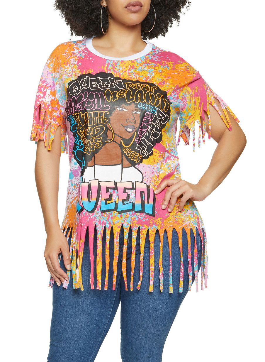 Graphic Short Sleeve T-Shirt Queen Print|Size: 2XL