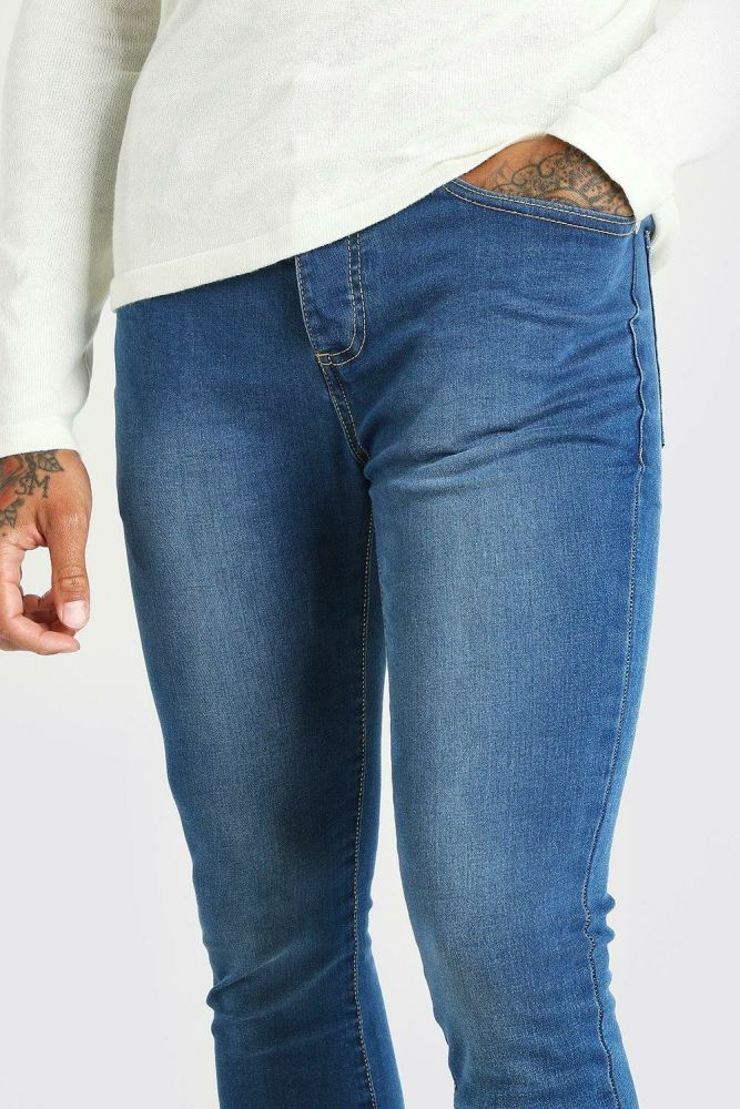 #G0002|Mid Blue Super Skinny Fit Jeans|Size: 36