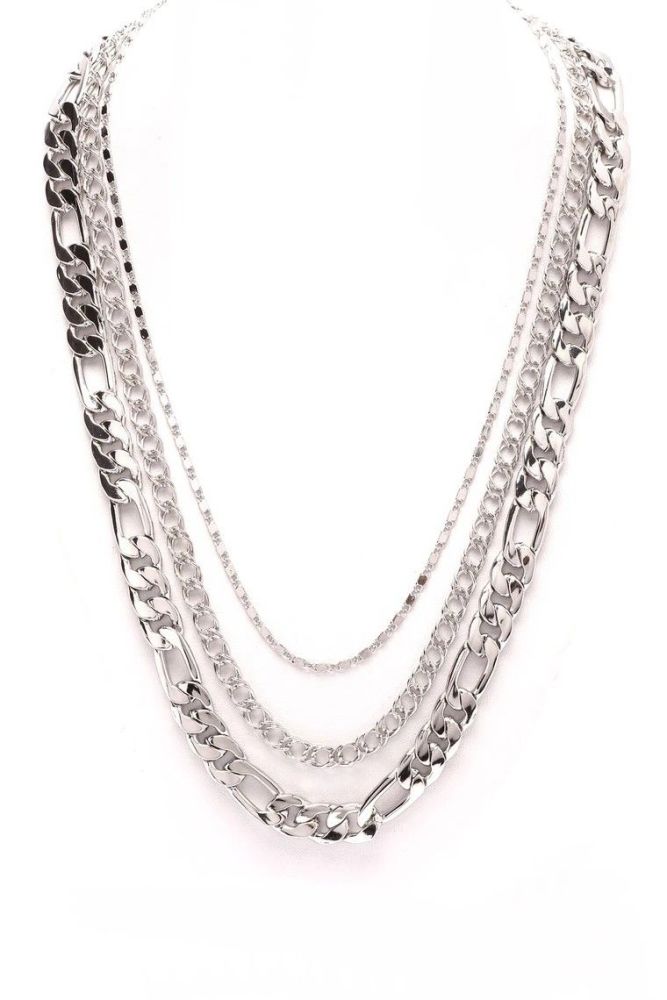 3 Piece Silver Chain Set