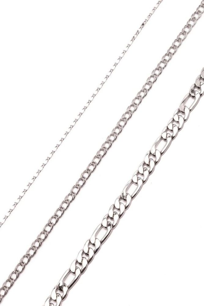 3 Piece Silver Chain Set