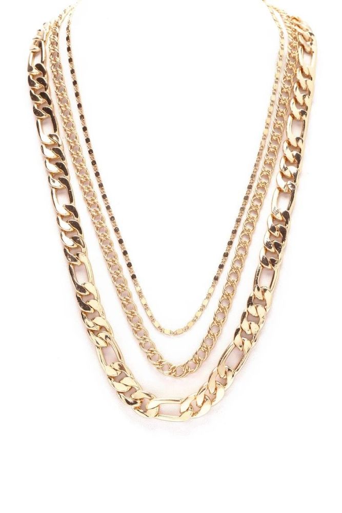 3 Piece Gold Chain Set 