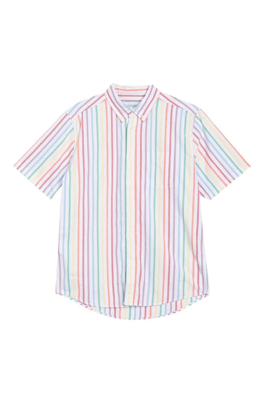 Pride Striped Short Sleeve Shirt|Size: L