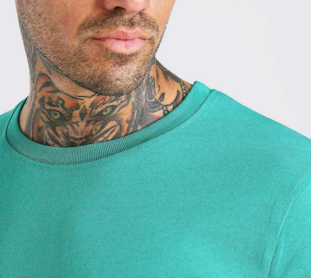 Green Long Sleeve Crew Neck T-Shirt|Size: M