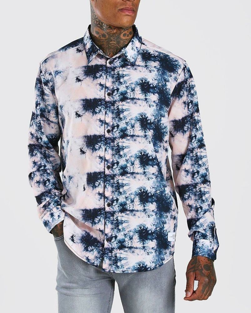 Relaxed Fit Long Sleeve Shirt|Size: M