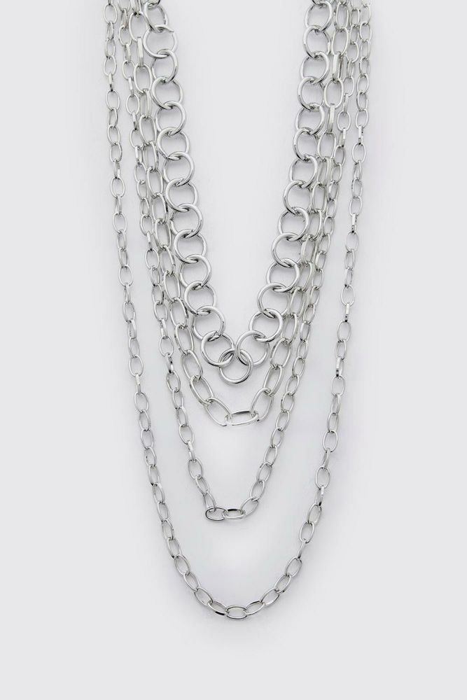 Silver MultiLayer Chain