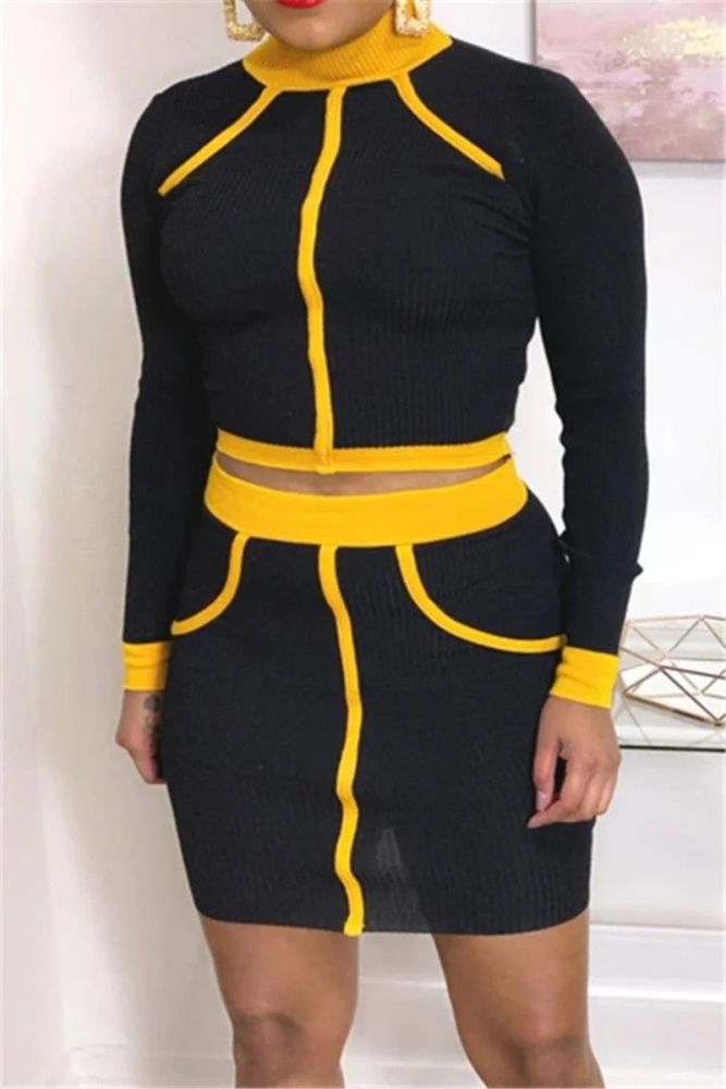 Stretch Slim Skirt Two-piece Set|Size: S