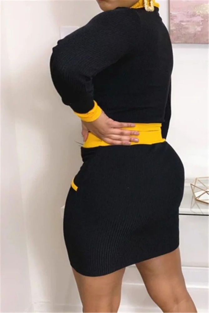 Stretch Slim Skirt Two-piece Set|Size: S