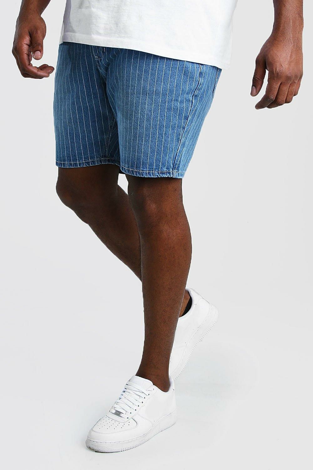 Slim Fit Pinstripe Jean Short|Size: 40