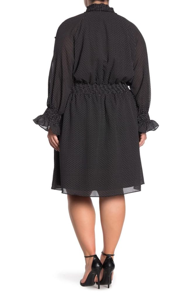 F027|Black Lucky Polka Dot Dress Size: 2XL