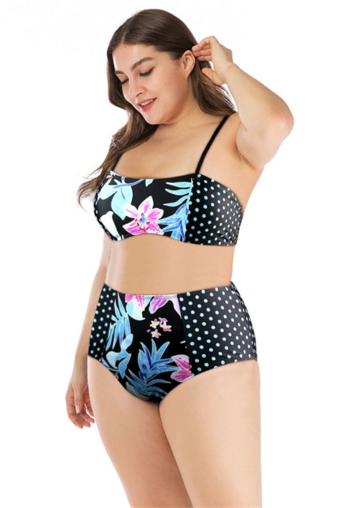 Printed Two-piece Swimwear Size: 2XL