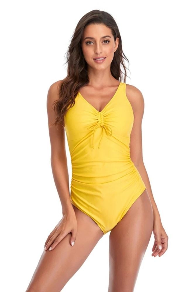 One-piece Yellow Swimsuit Bikini Size: 1XL