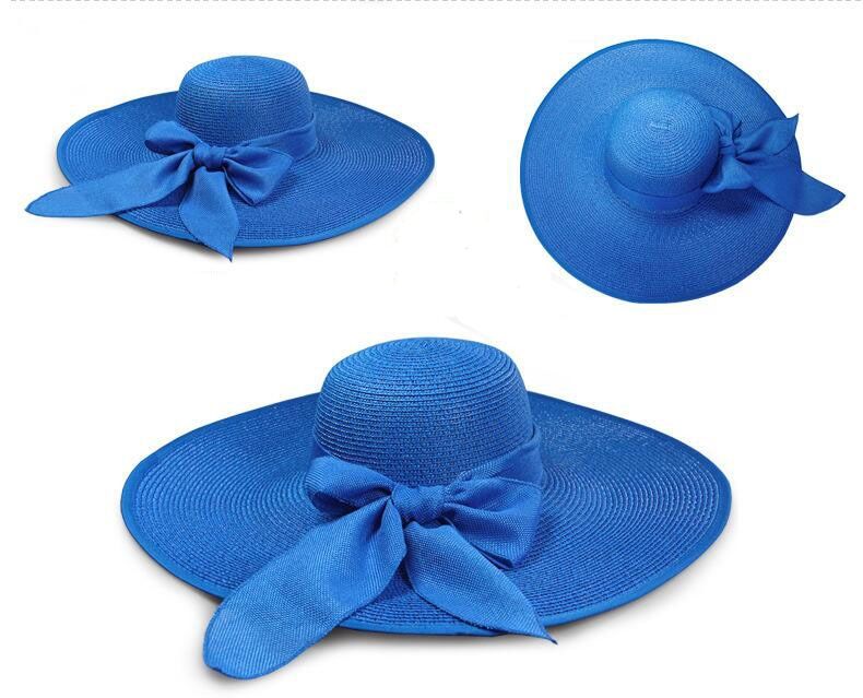 Floppy Wide Longbow Beach Hats|Size: (One Size Fits Most)
