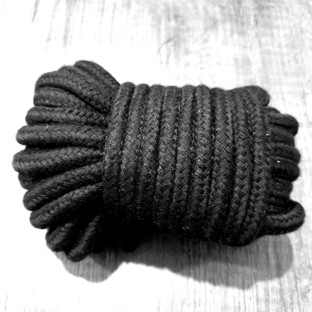  Black Cotton Restraint Bondage Rope