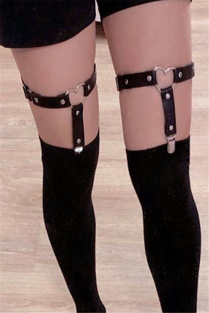 Pu-Leather Garter Leg Harness