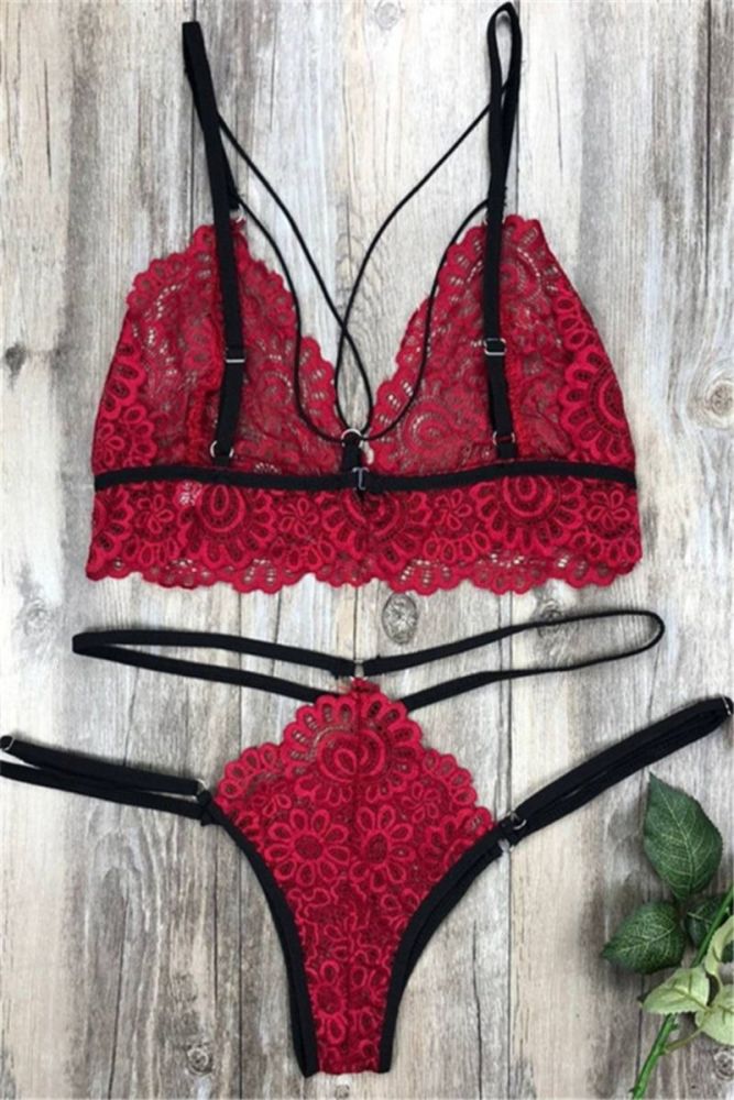 Red Sexy Lingerie Set |Size: M