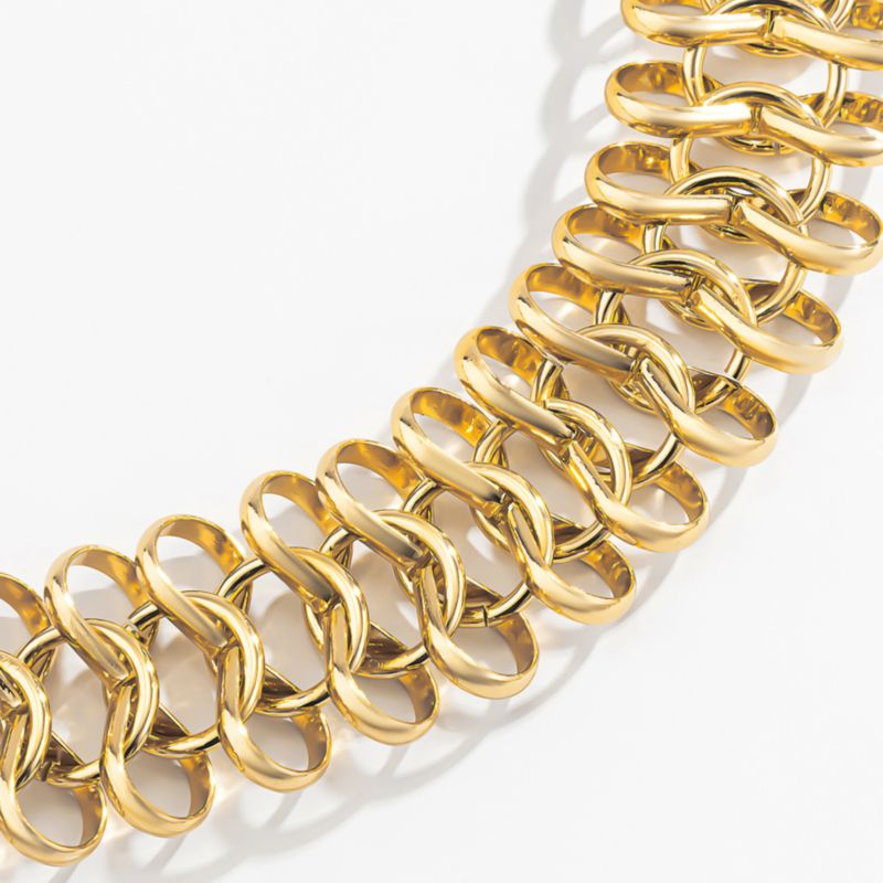 Fashion Metallic Gold Chain Belt Size: OS