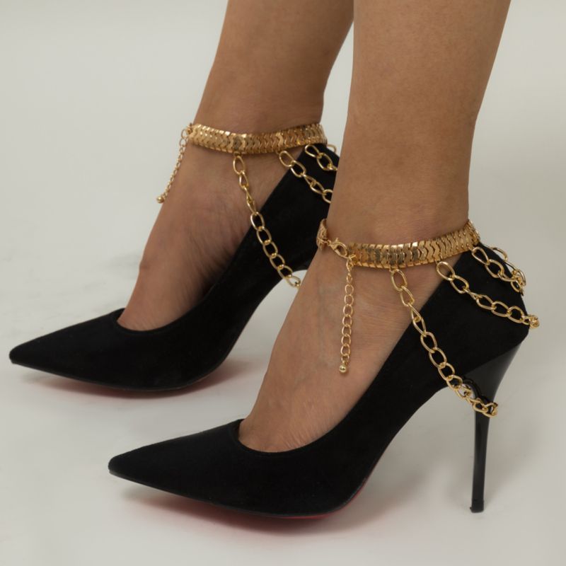 Fashion Gold Multi-Layer Anklet