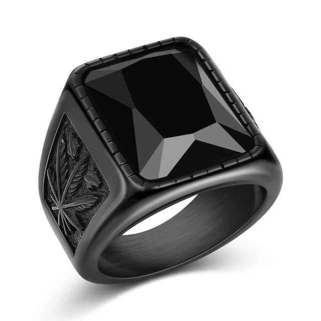 Black Stainless Steel Ring 