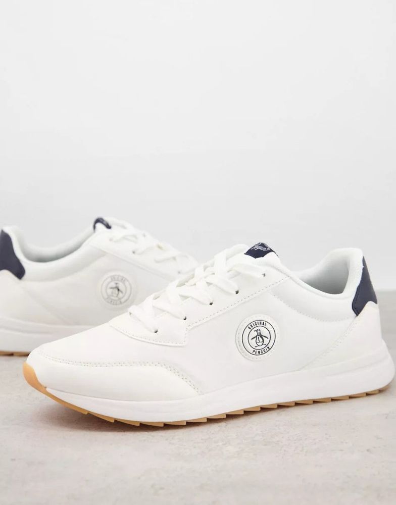 Original Penguin White Retro Sneakers Size: 