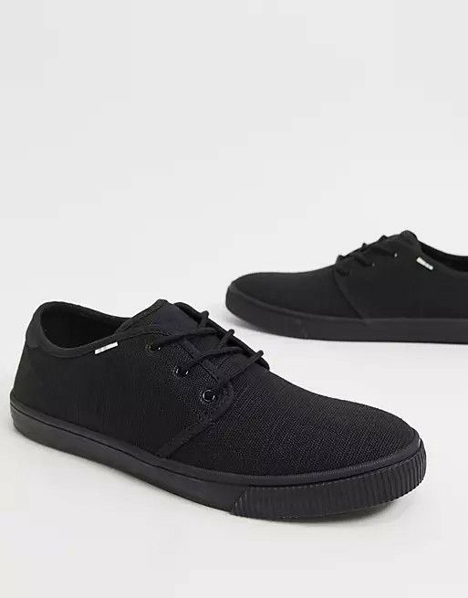 Black Lace-up Ben Sherman Canvas Sneakers Size: 10