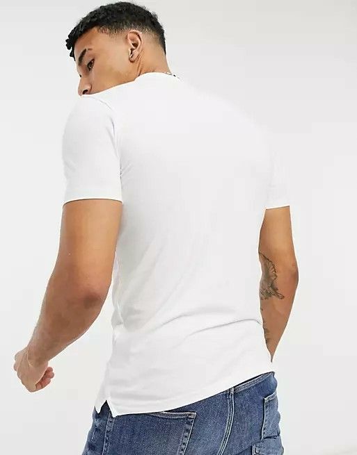 White Short Sleeves Jersey Polo T-Shirt Size: M