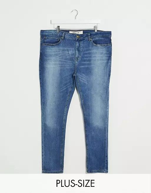New Look Spray On Washed Blue Jean Size: W40 Regular