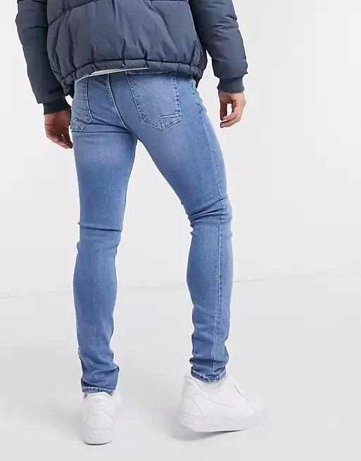  Light Wash Blue Skinny Fit Jeans Size: W30 L32
