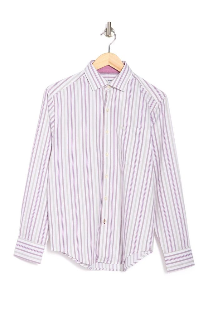 Tommy Bahama Long Sleeve Vertical Striped Shirt Size: XS