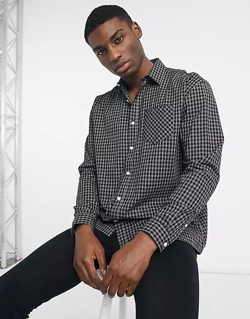 Black Long Sleeve Oversized Shirt Size: 2XL