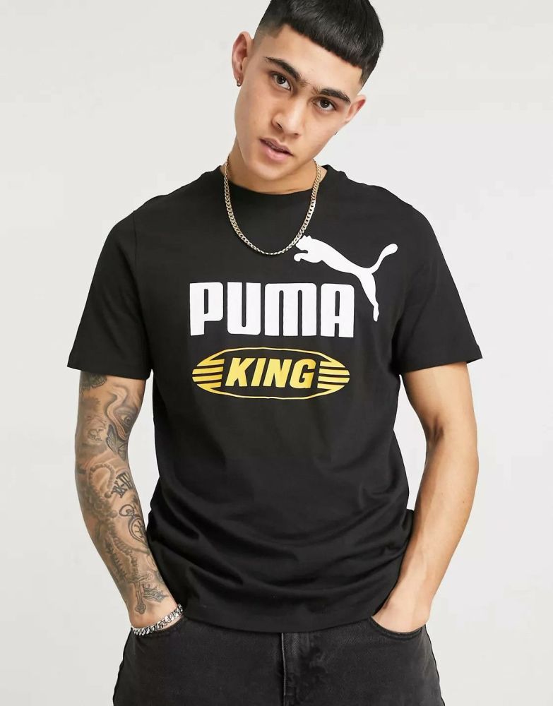 Puma Oversized Logo Print T-Shirt Size: L