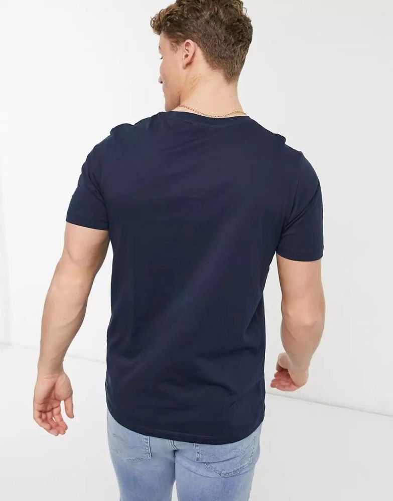 Navy Short Sleeve Printed T-shirt Size: S