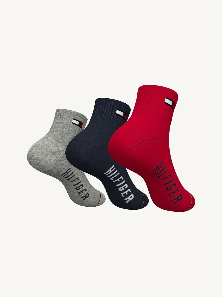 Tommy Hilfiger Quarter Top Sock 3PK Size: OS