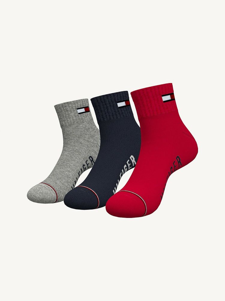 Tommy Hilfiger Quarter Top Sock 3PK Size: OS
