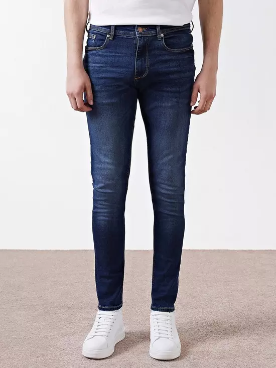 Dark Blue Skinny Fit Jean Size: W32 L30
