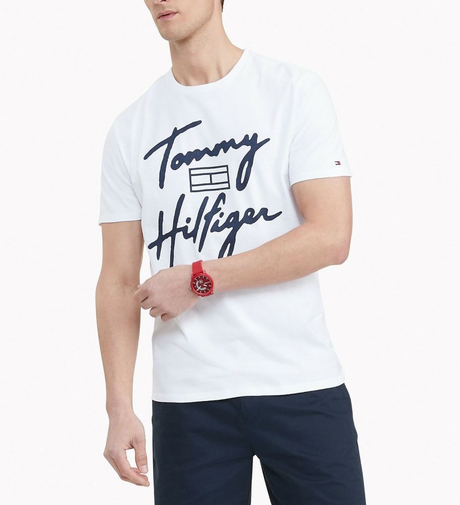 Tommy Hilfiger White Essential T-Shirt Size: 2XL