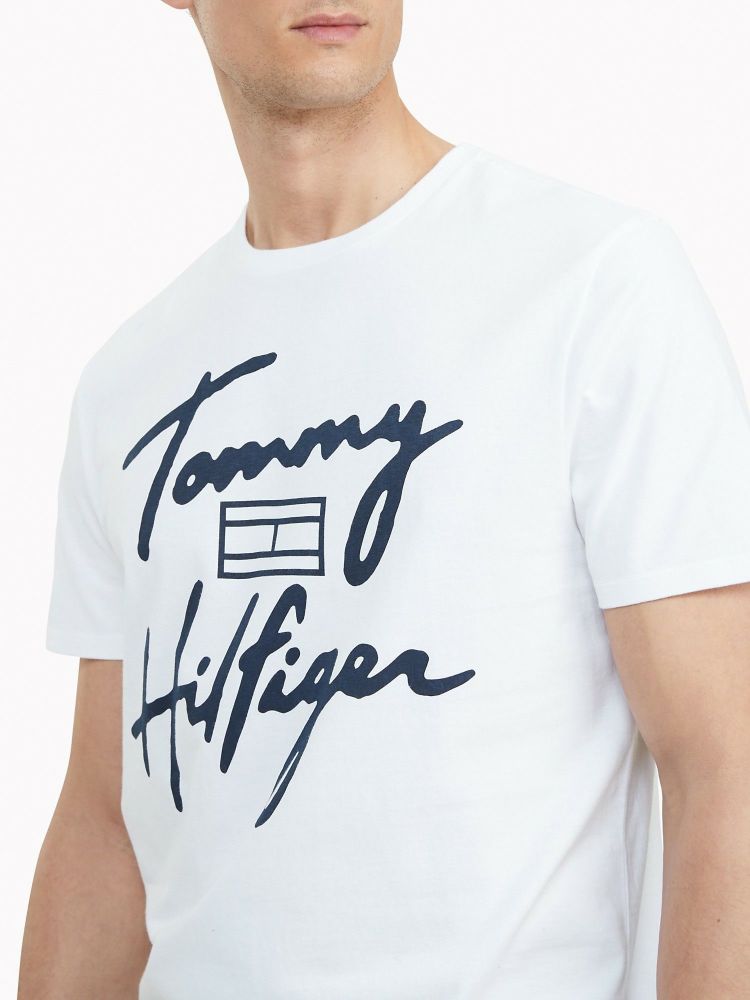 Tommy Hilfiger White Essential T-Shirt Size: 2XL