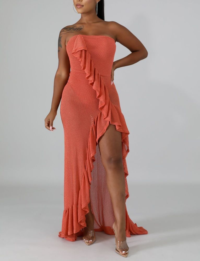 Top and bottom attached sales dress