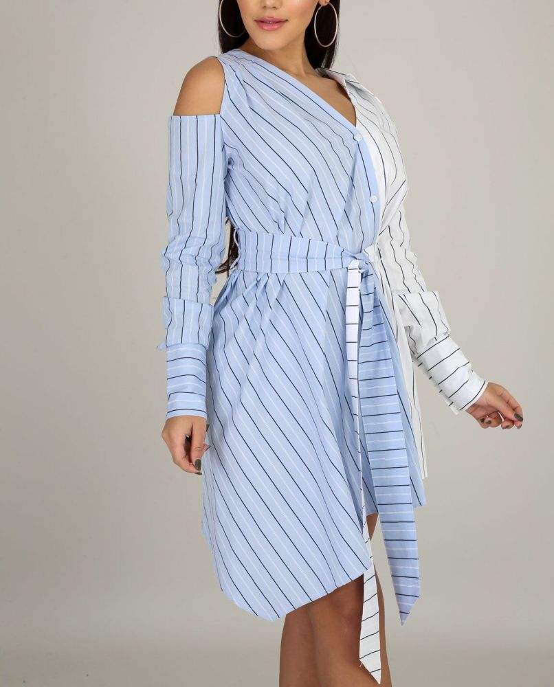 A246 Long Sleeve Next Level Shirt Dress Size: S