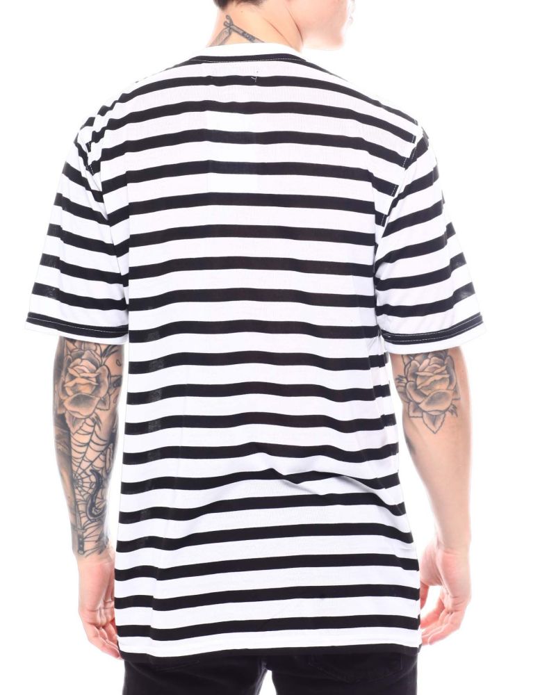 Mini Stripe Short Sleeve Henley T-Shirt Size: M