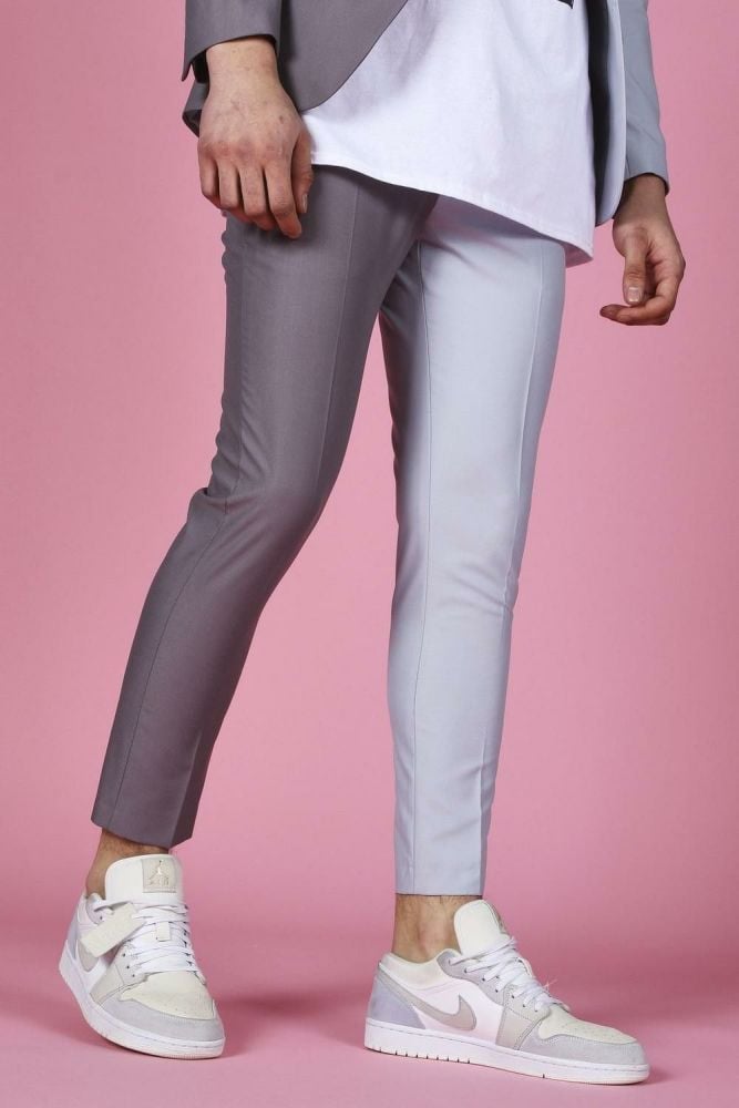  Skinny Spliced Cropped Suit Trouser Size: 32