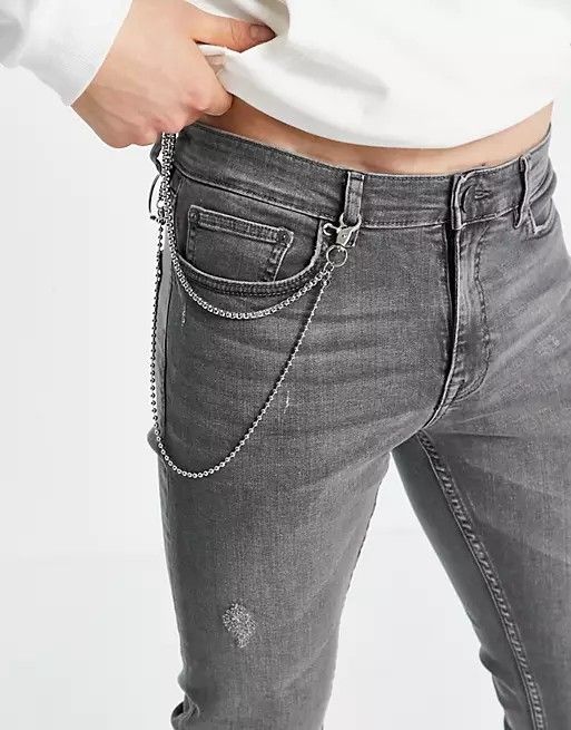 Silver Punk Jeans Chain 